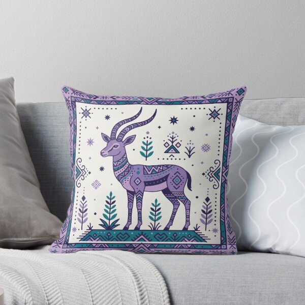 Item preview, Geometric Antelope Design  Folk Art Animal Pattern designed and sold by aswan2000.