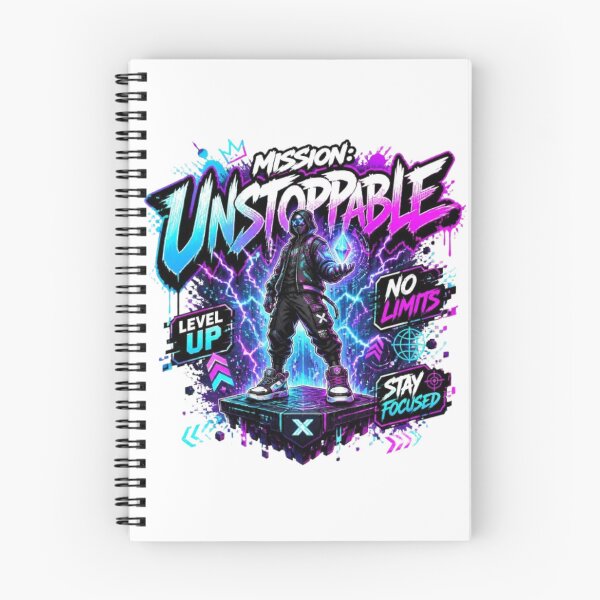 Item preview, Mission Unstoppable | Gamer Motivation Graphic Sticker & Apparel designed and sold by Stylestickers55.