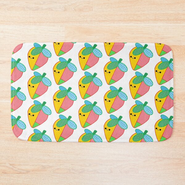 Item preview, Colourful Patchwork Strawberry - Face designed and sold by cherrynat1.