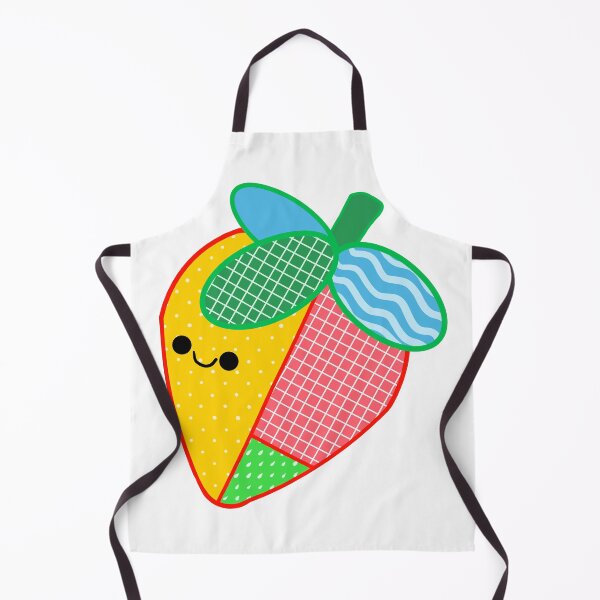 Item preview, Colourful Patchwork Strawberry - Face designed and sold by cherrynat1.