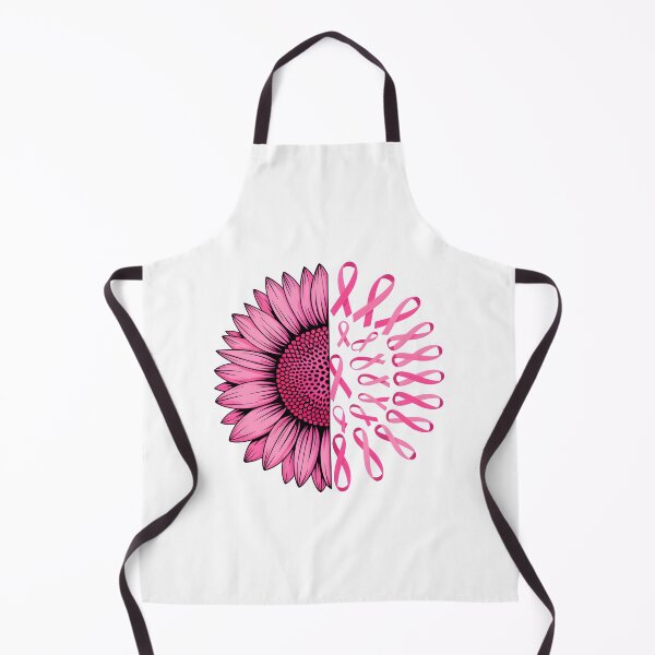 Item preview, Pink Sunflower Awareness Ribbon Half Floral Art designed and sold by DariaOltes.