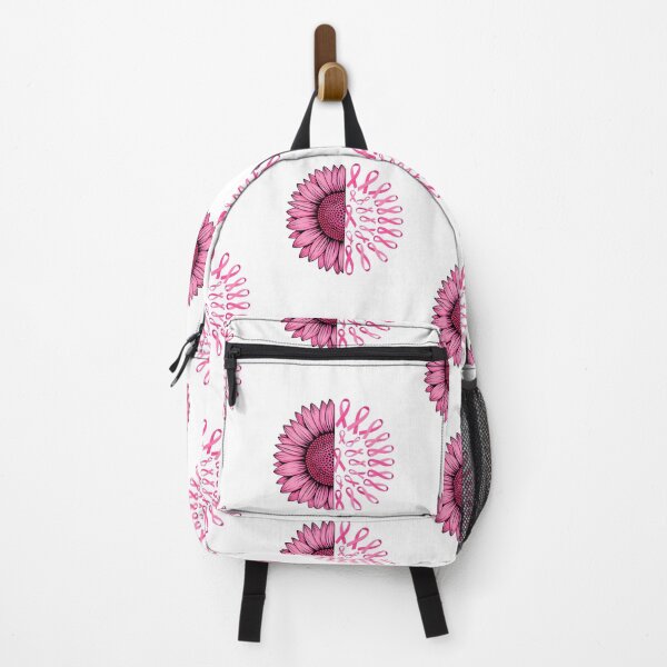 Item preview, Pink Sunflower Awareness Ribbon Half Floral Art designed and sold by DariaOltes.