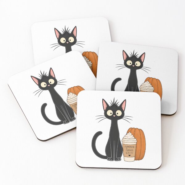 Item preview, Black Cat Pumpkin Spice Coffee designed and sold by Barnfield and Co.