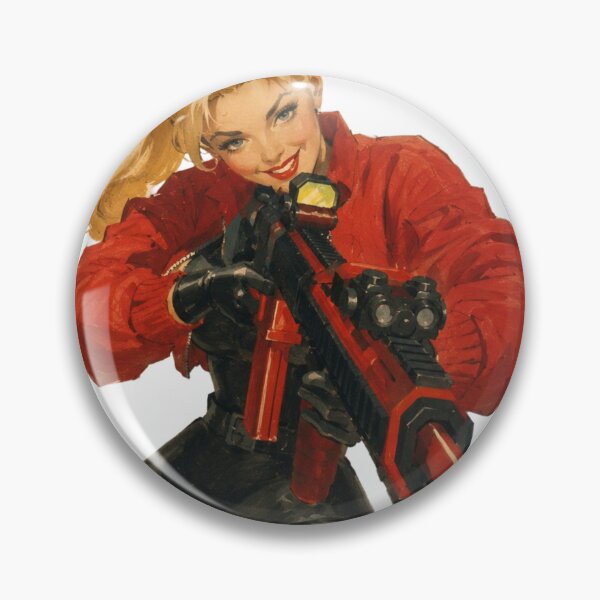 Item preview, Tactical Pin Up Girl | Original Tactical Beauty Vintage Retro Illustration designed and sold by Cosplayvintage.