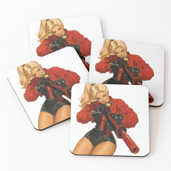 Item preview, Tactical Pin Up Girl | Original Tactical Beauty Vintage Retro Illustration designed and sold by Cosplayvintage.
