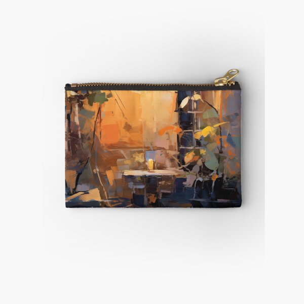 Item preview, Impressionist Sunlit Courtyard in Warm Light designed and sold by AniDragonfly.