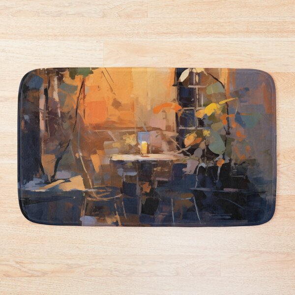 Item preview, Impressionist Sunlit Courtyard in Warm Light designed and sold by AniDragonfly.