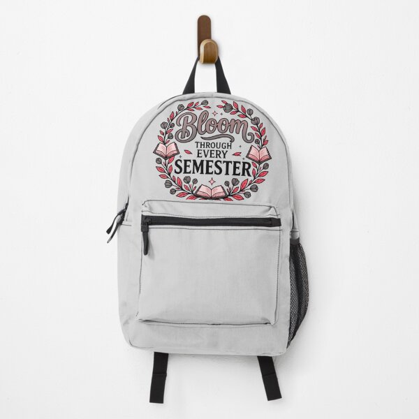 Item preview, Bloom Through Every Semester Academic Charcoal & Coquette Pink designed and sold by TrinovaCreates.