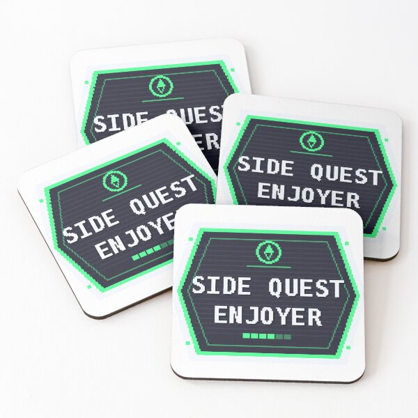 Item preview, Side Quest Enjoyer — Funny Gamer RPG Sticker designed and sold by One More Run.