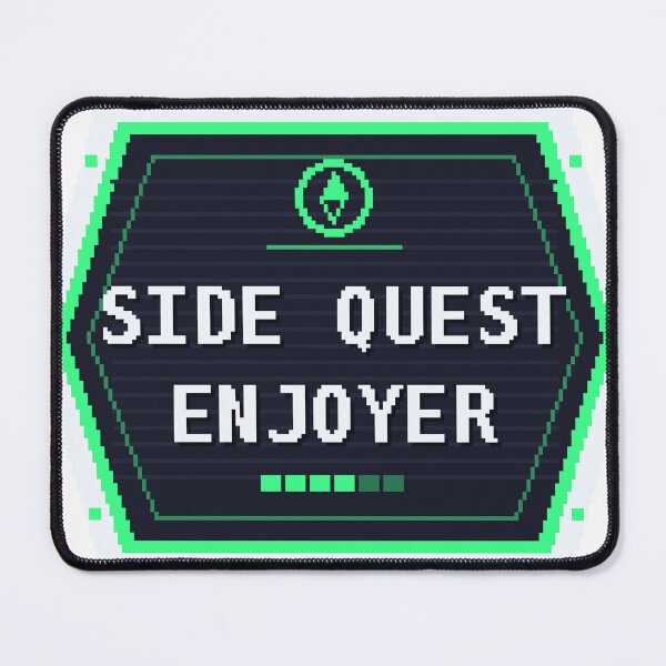 Item preview, Side Quest Enjoyer — Funny Gamer RPG Sticker designed and sold by One More Run.