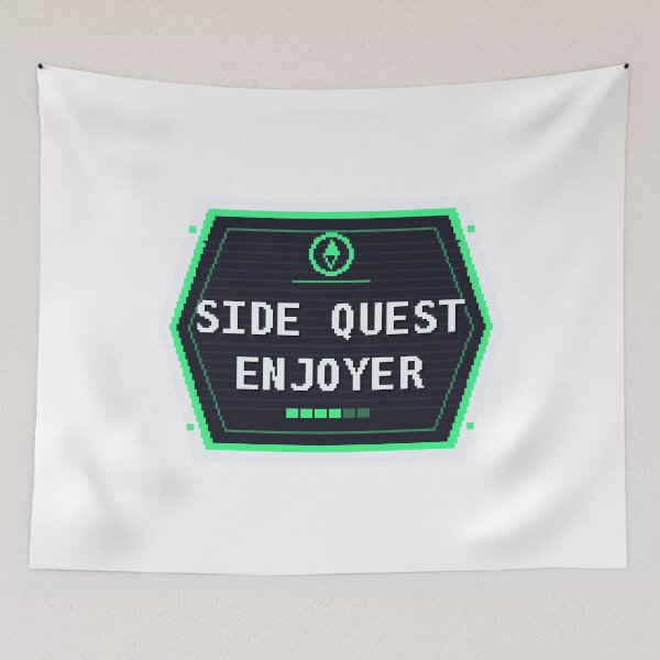 Item preview, Side Quest Enjoyer — Funny Gamer RPG Sticker designed and sold by One More Run.