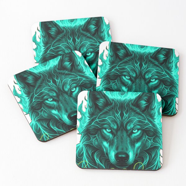 Item preview, Electric Wolf Neon Luminescence Digital Art designed and sold by DigitalArtDesignLab.