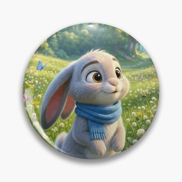 Item preview, Cute Bunny Adventure | Kawaii Rabbit Illustration | Whimsical Animal Art for Hoodies, Stickers, Bags & Gifts designed and sold by ViniSArunStudio.