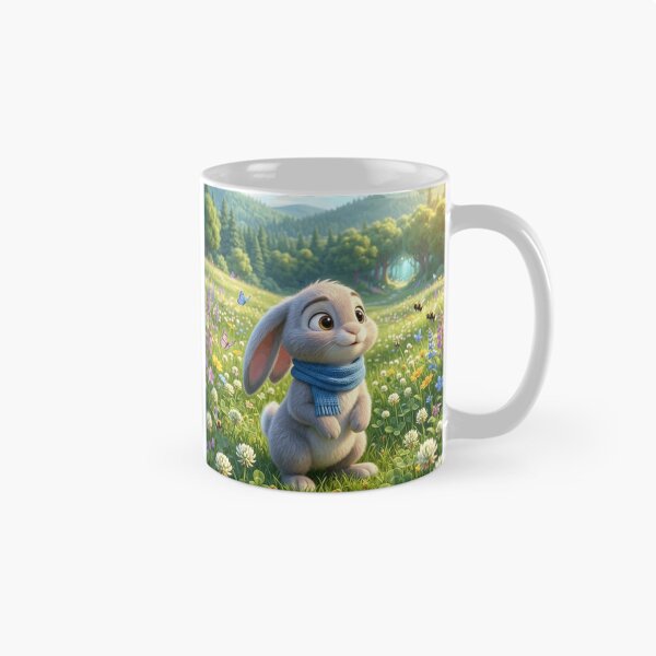 Item preview, Cute Bunny Adventure | Kawaii Rabbit Illustration | Whimsical Animal Art for Hoodies, Stickers, Bags & Gifts designed and sold by ViniSArunStudio.