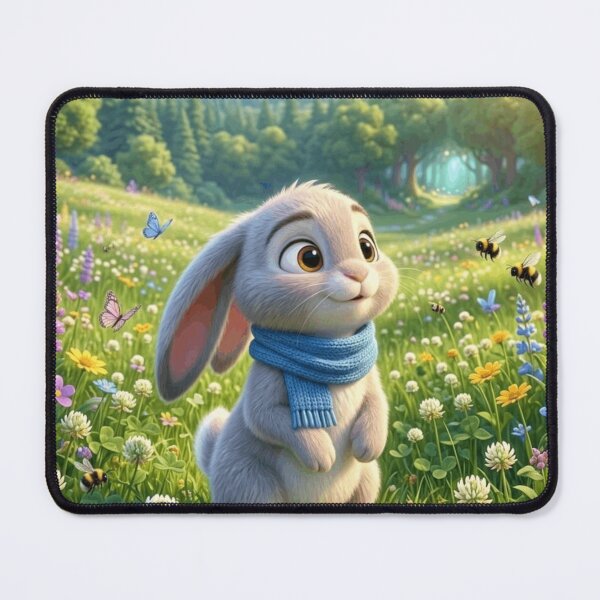 Item preview, Cute Bunny Adventure | Kawaii Rabbit Illustration | Whimsical Animal Art for Hoodies, Stickers, Bags & Gifts designed and sold by ViniSArunStudio.
