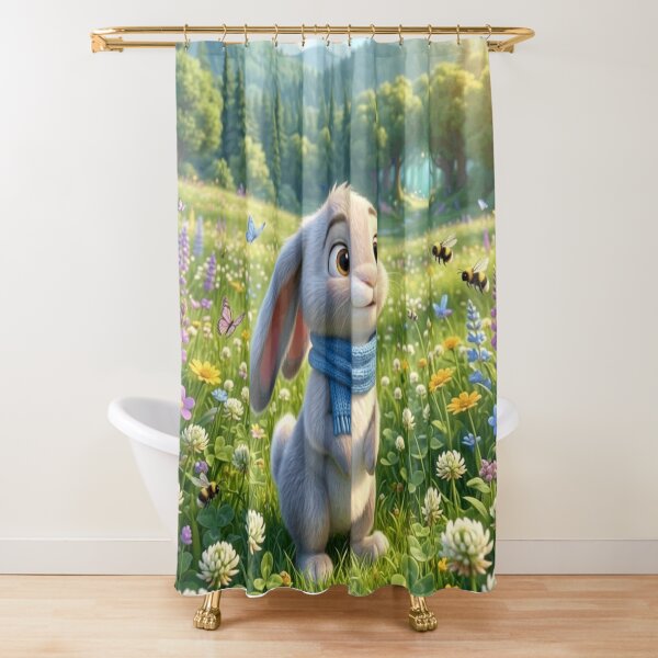 Item preview, Cute Bunny Adventure | Kawaii Rabbit Illustration | Whimsical Animal Art for Hoodies, Stickers, Bags & Gifts designed and sold by ViniSArunStudio.