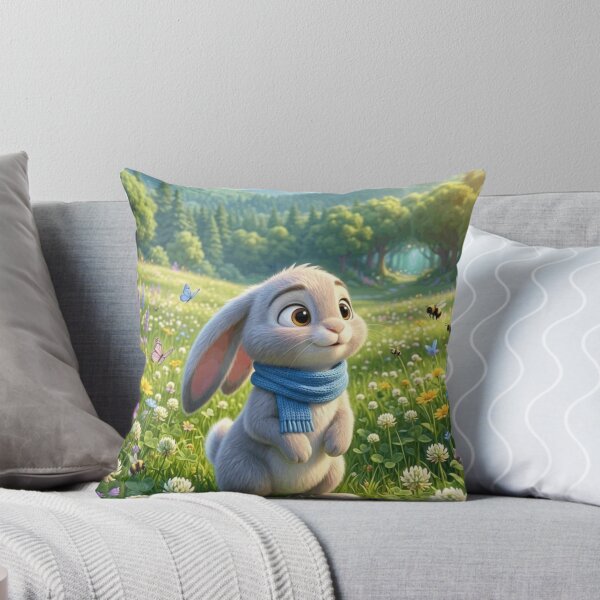 Item preview, Cute Bunny Adventure | Kawaii Rabbit Illustration | Whimsical Animal Art for Hoodies, Stickers, Bags & Gifts designed and sold by ViniSArunStudio.