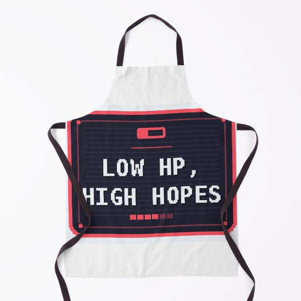 Item preview, Low HP High Hopes — Funny Gamer Health Bar Sticker designed and sold by One More Run.