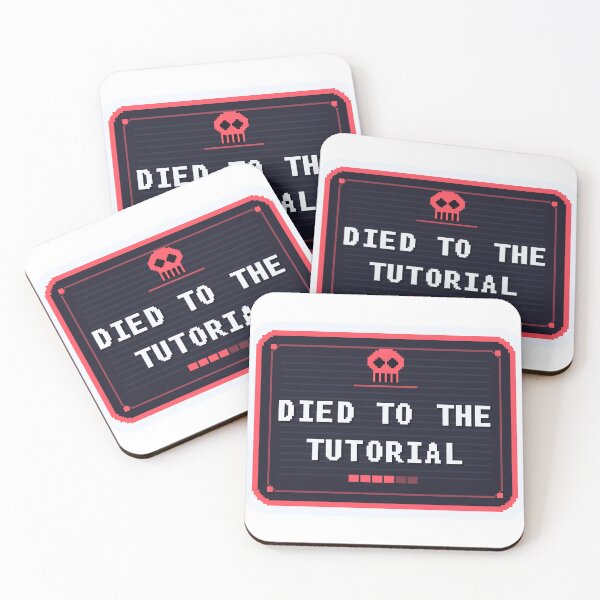 Item preview, Died to the Tutorial — Funny Gamer Fail Sticker designed and sold by One More Run.