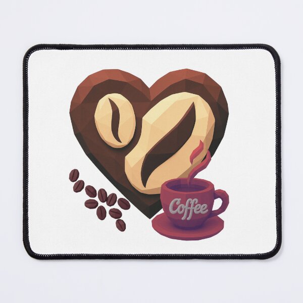 Item preview, Coffee Heart with Beans and Vintage Cup designed and sold by ArtMochis.