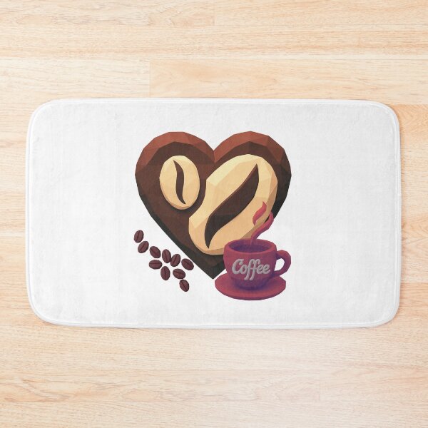 Item preview, Coffee Heart with Beans and Vintage Cup designed and sold by ArtMochis.