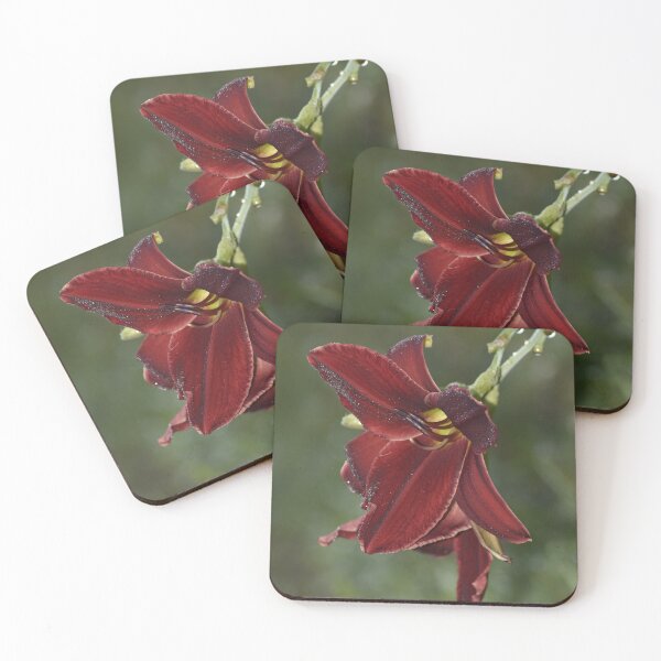 Item preview, Dramatic Burgundy Daylily Macro Photography designed and sold by TathataPhotos.