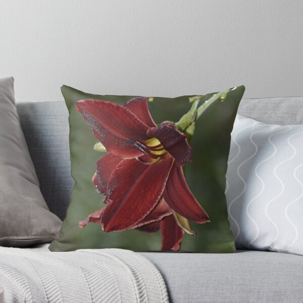 Item preview, Dramatic Burgundy Daylily Macro Photography designed and sold by TathataPhotos.