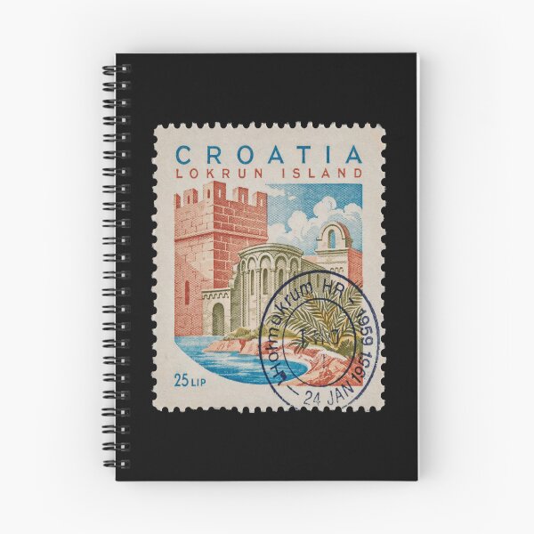 Item preview, Lokrum Island Croatia Adriatic Postage Stamp Sticker designed and sold by stickercuffs.