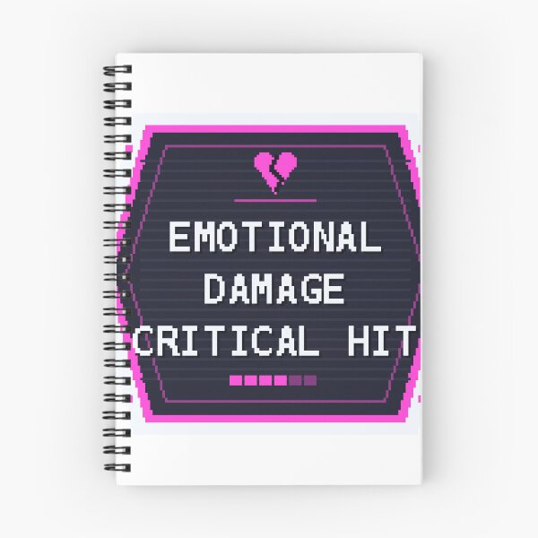 Item preview, Emotional Damage Critical Hit — Funny Gamer Meme Sticker designed and sold by One More Run.