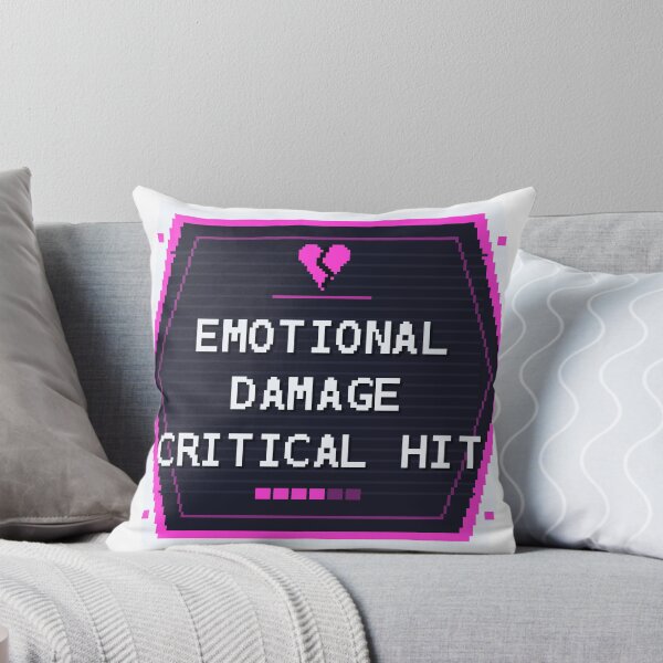 Item preview, Emotional Damage Critical Hit — Funny Gamer Meme Sticker designed and sold by One More Run.