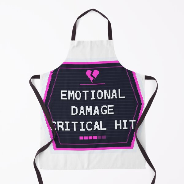 Item preview, Emotional Damage Critical Hit — Funny Gamer Meme Sticker designed and sold by One More Run.