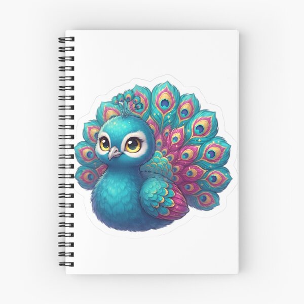 Item preview, Colorful Baby Peacock Kawaii Sticker designed and sold by M.Store.