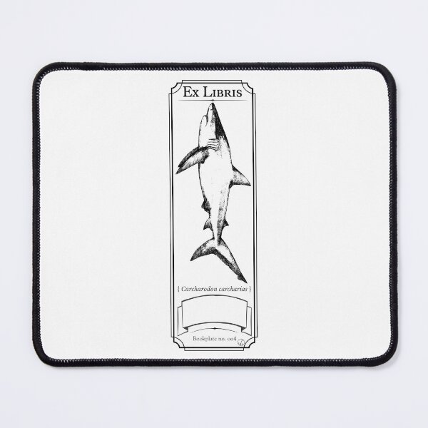 Item preview, Bookplate / Bookmark - Great White Shark designed and sold by dJosh's Other Stuff.