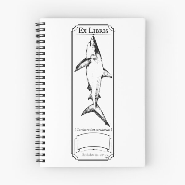 Item preview, Bookplate / Bookmark - Great White Shark designed and sold by dJosh's Other Stuff.