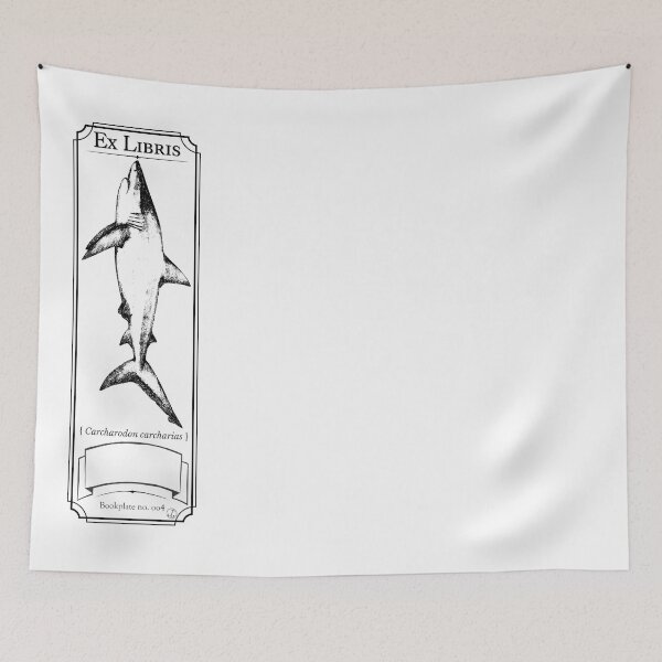 Item preview, Bookplate / Bookmark - Great White Shark designed and sold by dJosh's Other Stuff.