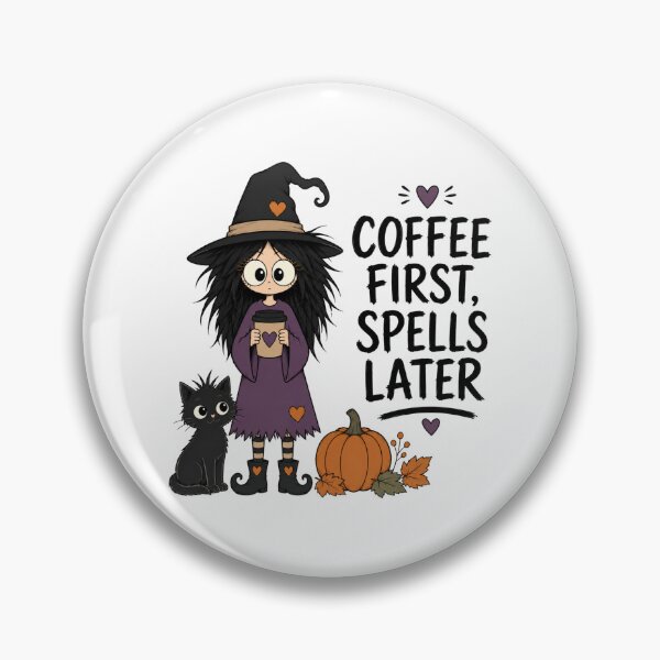 Item preview, Cute Witch Coffee Lover designed and sold by Barnfield and Co.