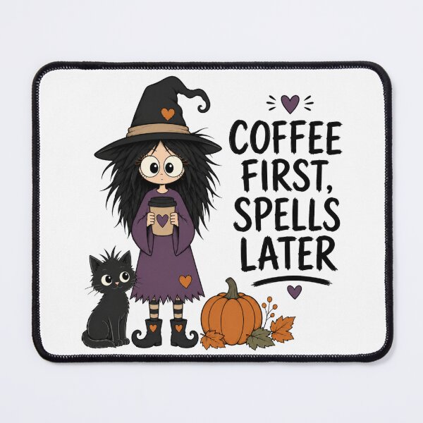 Item preview, Cute Witch Coffee Lover designed and sold by Barnfield and Co.