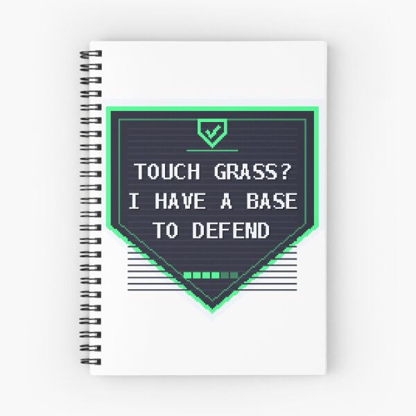Item preview, Touch Grass? I Have a Base to Defend — Funny Gamer Sticker designed and sold by One More Run.