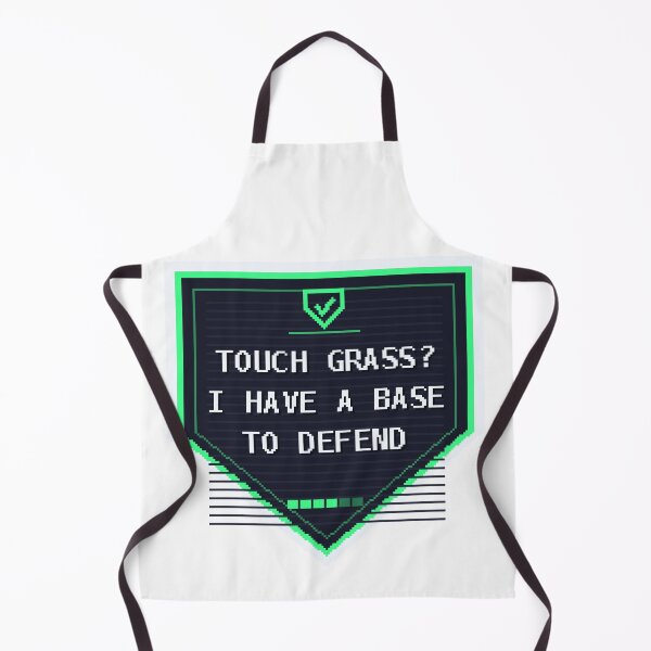 Item preview, Touch Grass? I Have a Base to Defend — Funny Gamer Sticker designed and sold by One More Run.