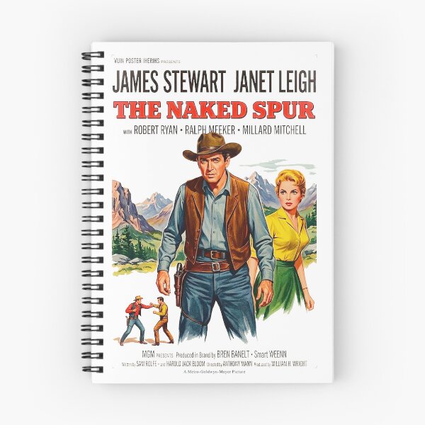 Item preview, The Naked Spur Vintage Western Poster Art | Classic James Stewart Inspired Retro Movie Design designed and sold by Mahilis.