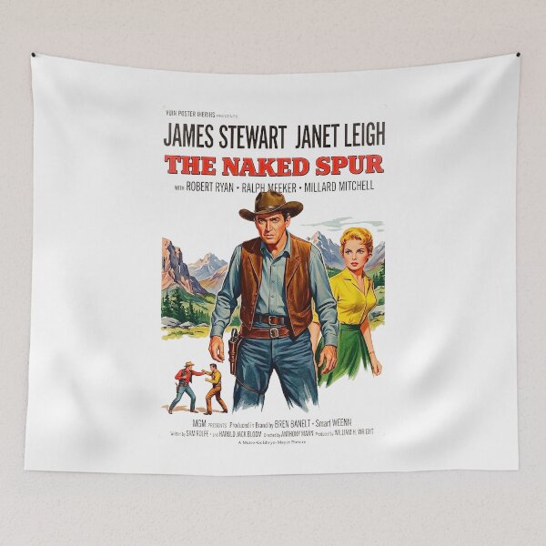 Item preview, The Naked Spur Vintage Western Poster Art | Classic James Stewart Inspired Retro Movie Design designed and sold by Mahilis.