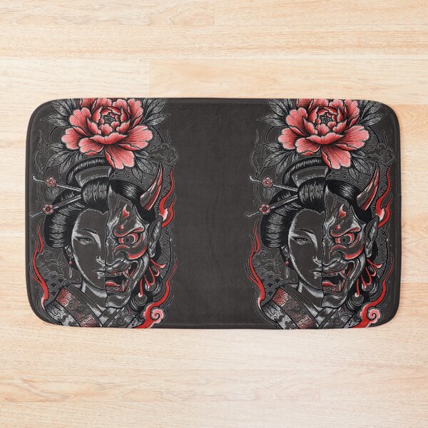Item preview, "Geisha Hannya Mask Split Face Japanese Tattoo Art" designed and sold by Neo Tokio.