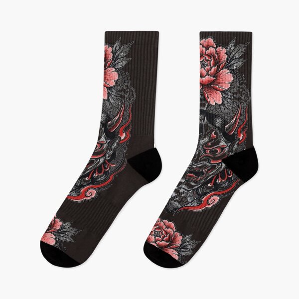 Item preview, "Geisha Hannya Mask Split Face Japanese Tattoo Art" designed and sold by Neo Tokio.