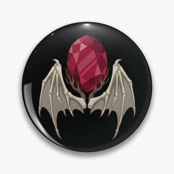 Item preview, Dark Fantasy Ruby Egg | Gothic Bone Wings Artifact designed and sold by Dzblack.