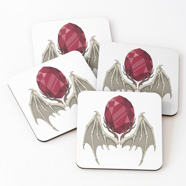 Item preview, Dark Fantasy Ruby Egg | Gothic Bone Wings Artifact designed and sold by Dzblack.