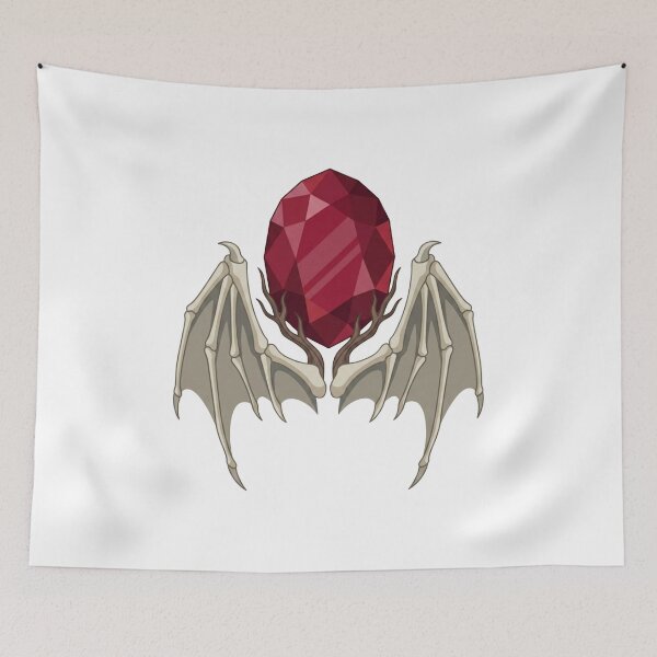 Item preview, Dark Fantasy Ruby Egg | Gothic Bone Wings Artifact designed and sold by Dzblack.