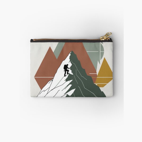 Item preview, Climb The Mountain - Minimalist Geometric Hiking Art designed and sold by NeuralAuraArts.