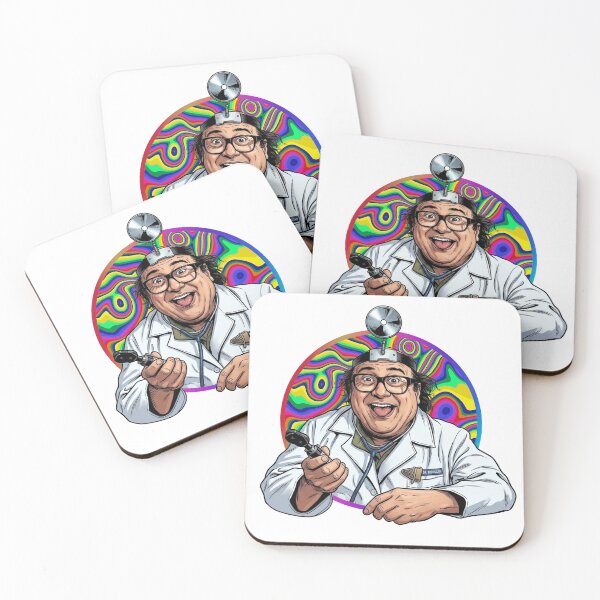 Item preview, Dr. Mantis Toboggan M.D. - Psychedelic Trippy Cartoon Portrait designed and sold by Deviant Logic Design.