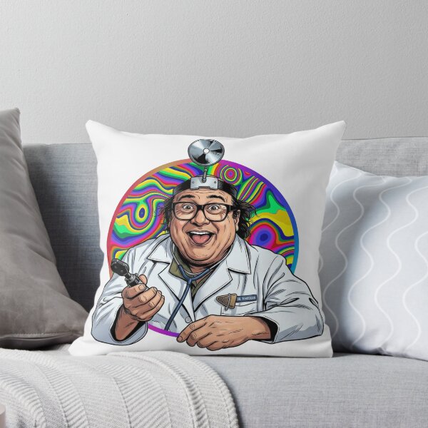 Item preview, Dr. Mantis Toboggan M.D. - Psychedelic Trippy Cartoon Portrait designed and sold by Deviant Logic Design.