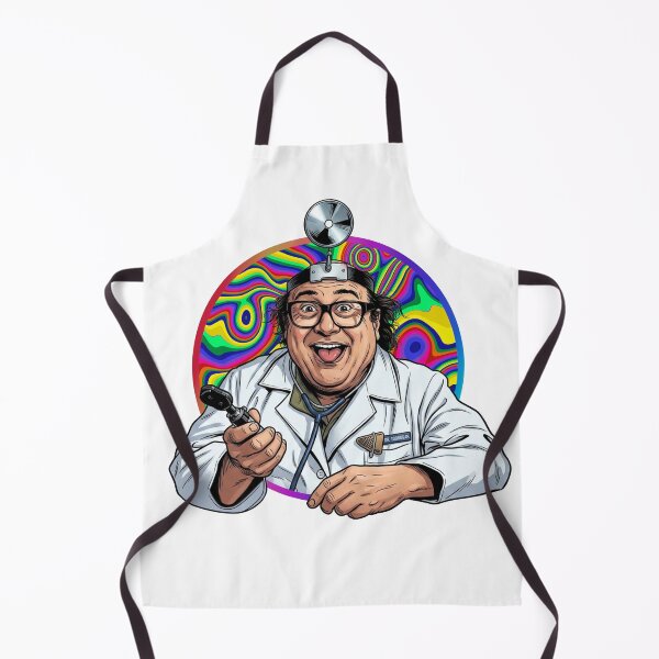 Item preview, Dr. Mantis Toboggan M.D. - Psychedelic Trippy Cartoon Portrait designed and sold by Deviant Logic Design.